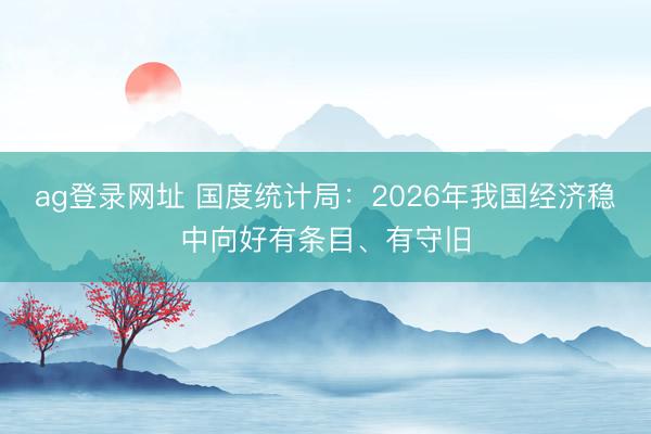 ag登錄網址 國度統計局:2026年我國經濟穩中向好有條目、有守舊